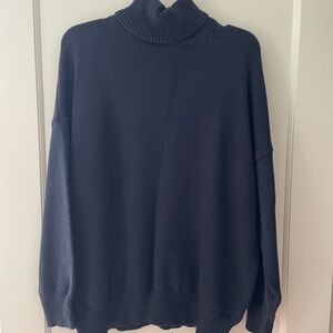 Madewell 100% cotton Navy Turtleneck Sweater